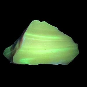 Pink Swirl‎ Art Glass Cullet Glowing Manganese Slag Glass #5GL3